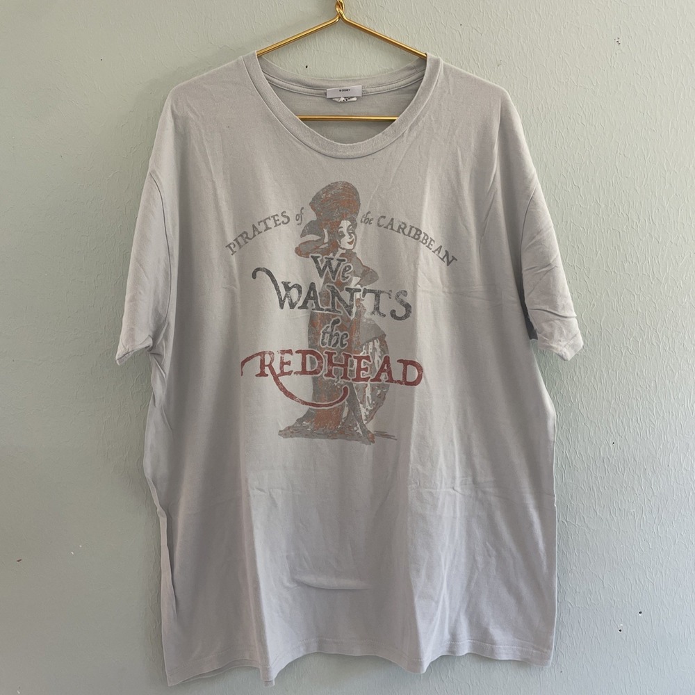 Disney Parks - Pirates Of The Caribbean We Wants The Redhead Shirt 2XL Authentic